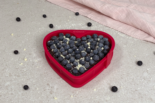 Schokokuchen mit Blaubeeren