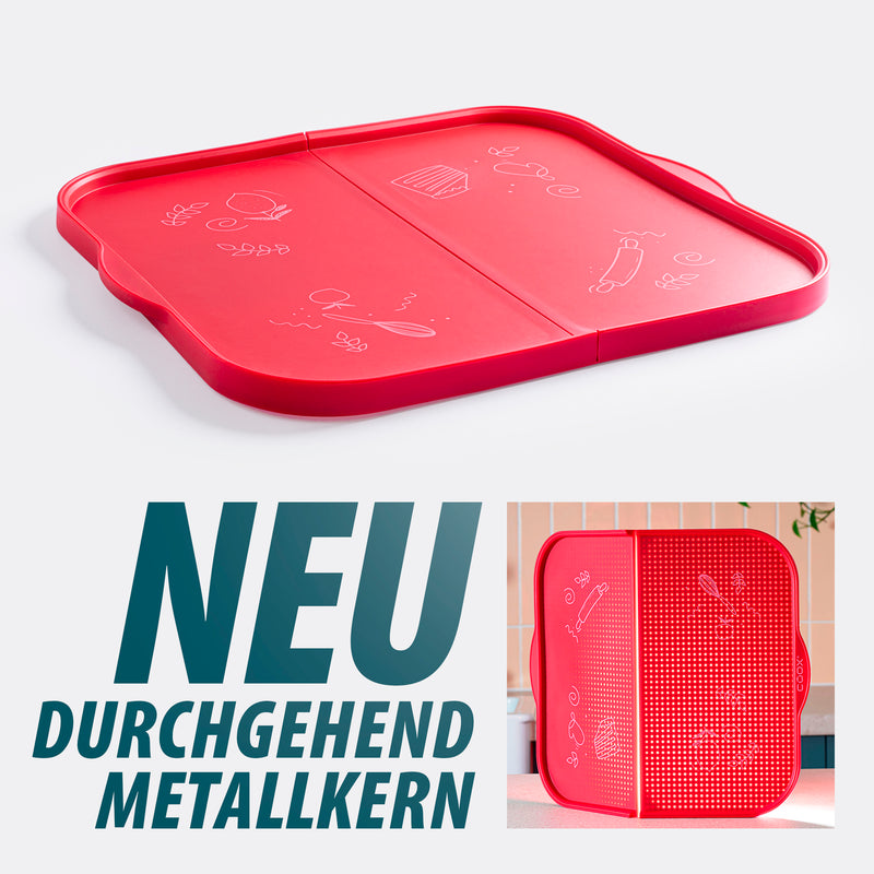 Faltbares Silikon-Backblech mit Metallkern