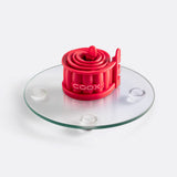 Quicheform mit Glas-Servierplatte und Glasfüßen 18 cm