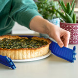 Quicheform mit Porzellan-Servierplatte 26 cm - Weltbienentag