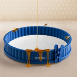 Quicheform mit Porzellan-Servierplatte 26 cm - Weltbienentag