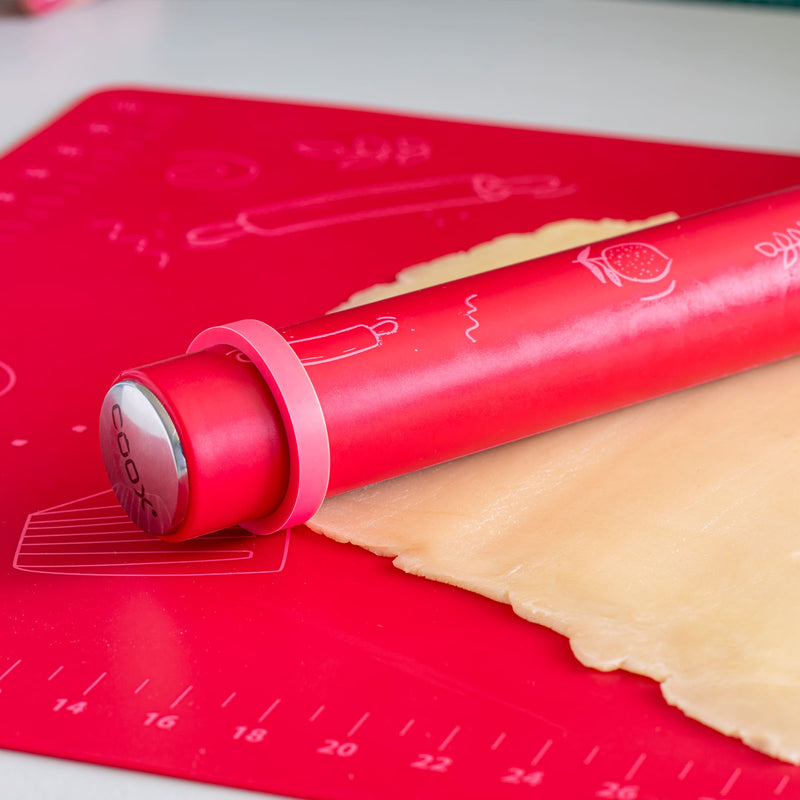 coox® Silikon-Teigroller mit Abstandshaltern online kaufen coox® Silikon-Teigroller mit Abstandshaltern online kaufen